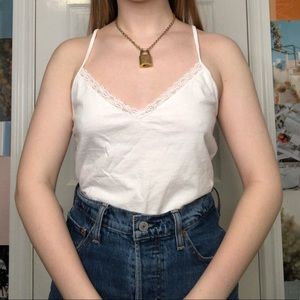 White brandy Melville tank top